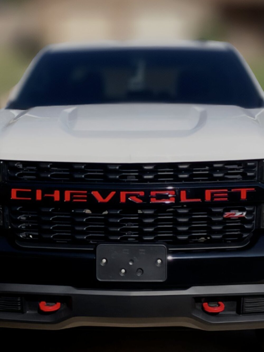 Grill Letters Inserts 2019 2020 2021 Silverado Red